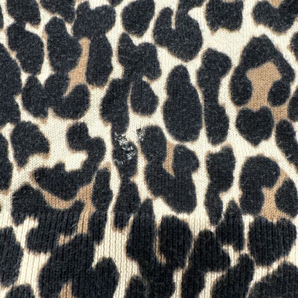 J crew Women Leopard Pattern Sweater Size Medium - Picture 3 of 8